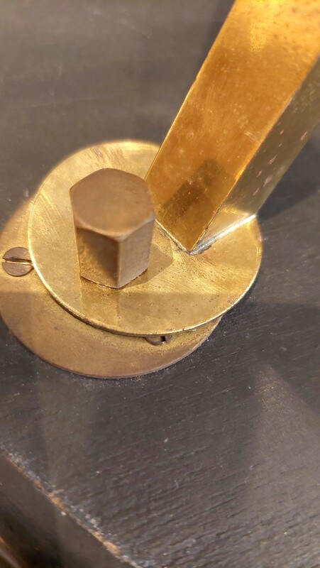 F 940 JC Lacquered wood and gilded brass side table by Fornasetti 1960s