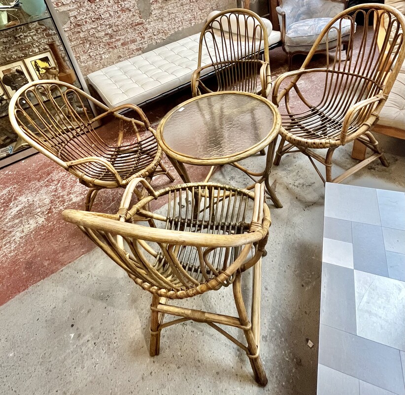 F 950 JC Garden set in rattan