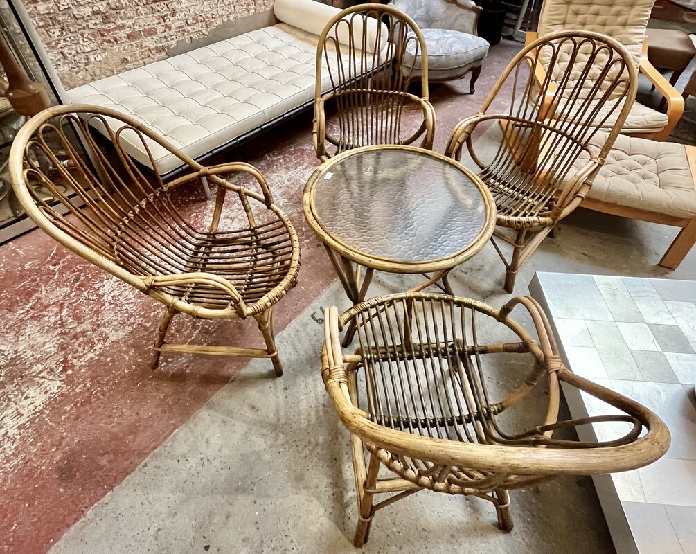 F 950 JC Garden set in rattan