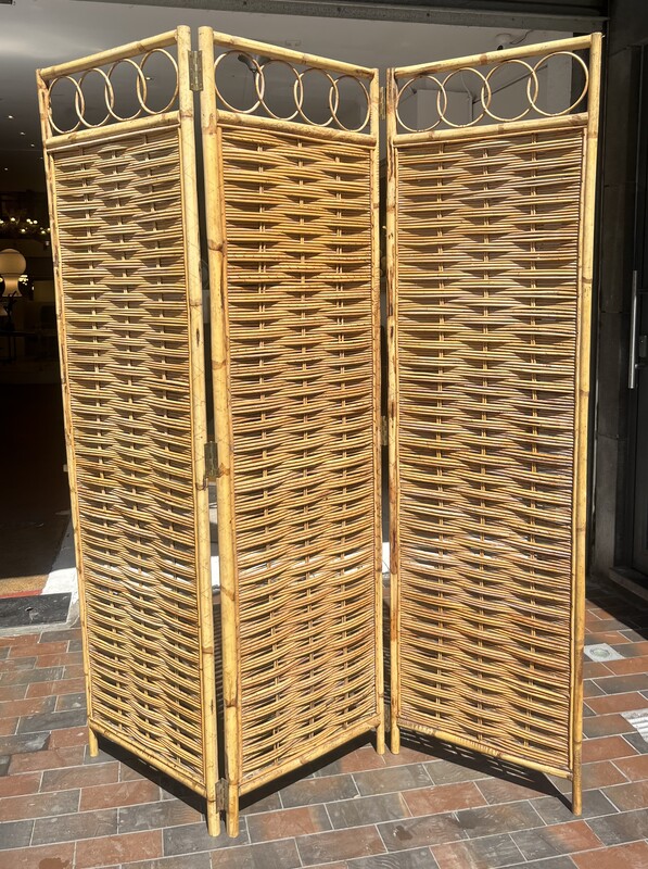 F 954 JD/RC rattan and bamboo room divider 
