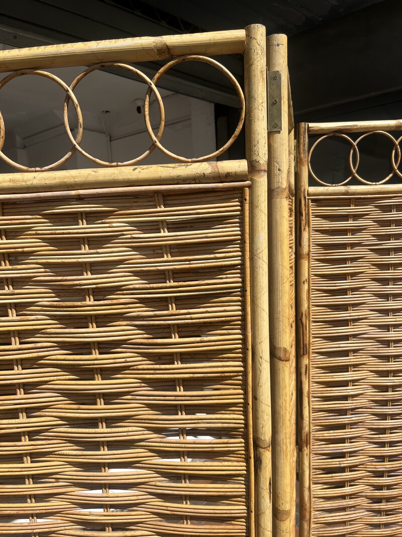 F 954 JD/RC rattan and bamboo room divider 