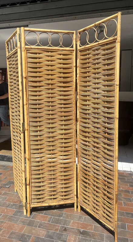 F 954 JD/RC rattan and bamboo room divider 