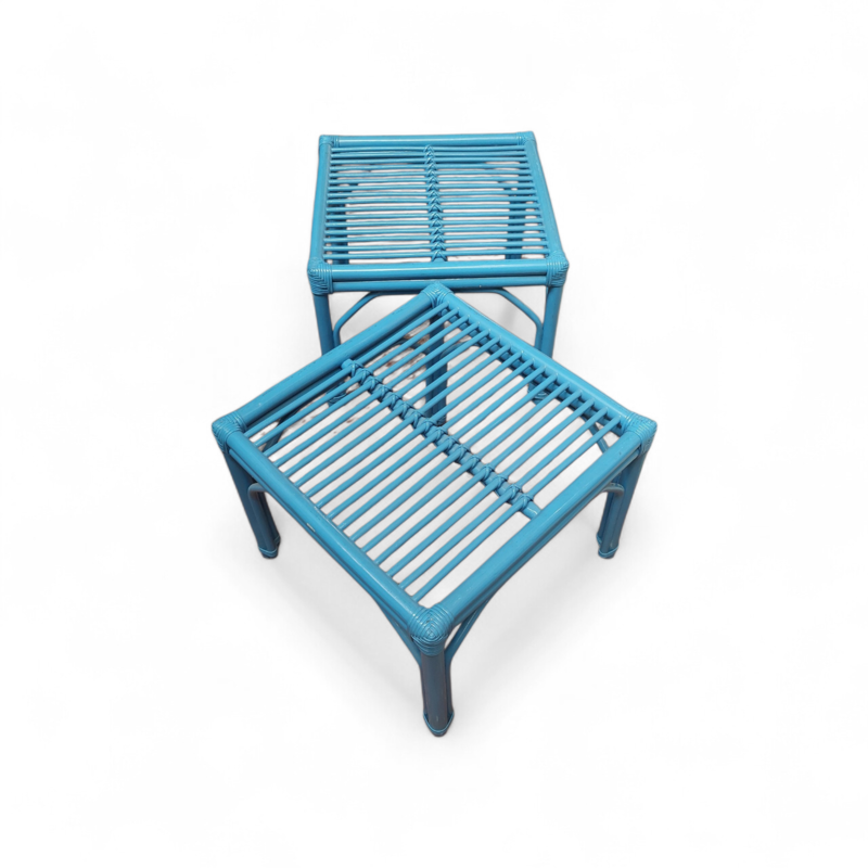 F 956 JC Pair bamboo side tables, 1970s 