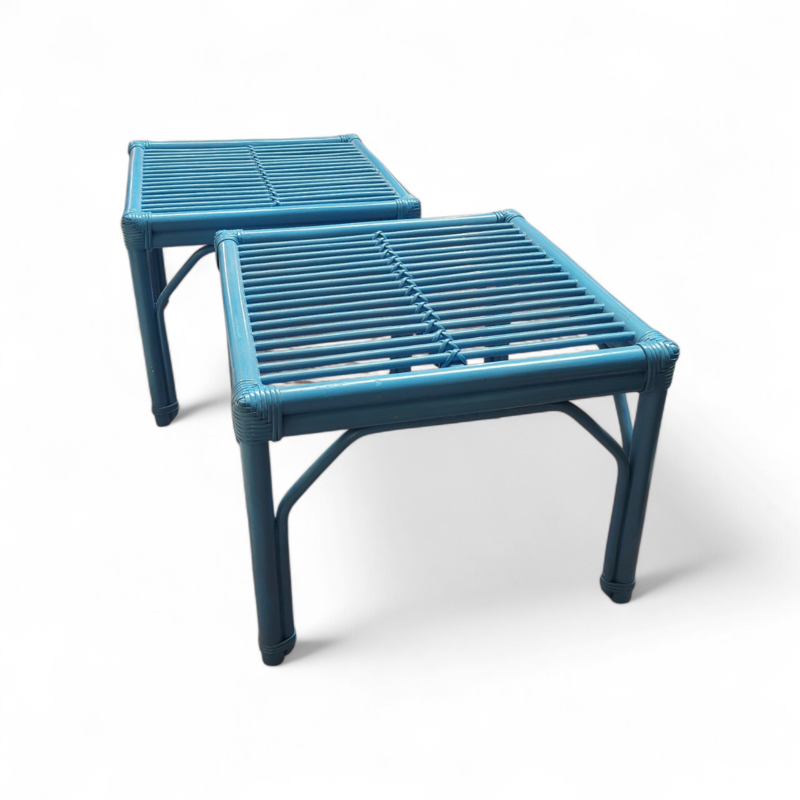 F 956 JC Pair bamboo side tables, 1970s 