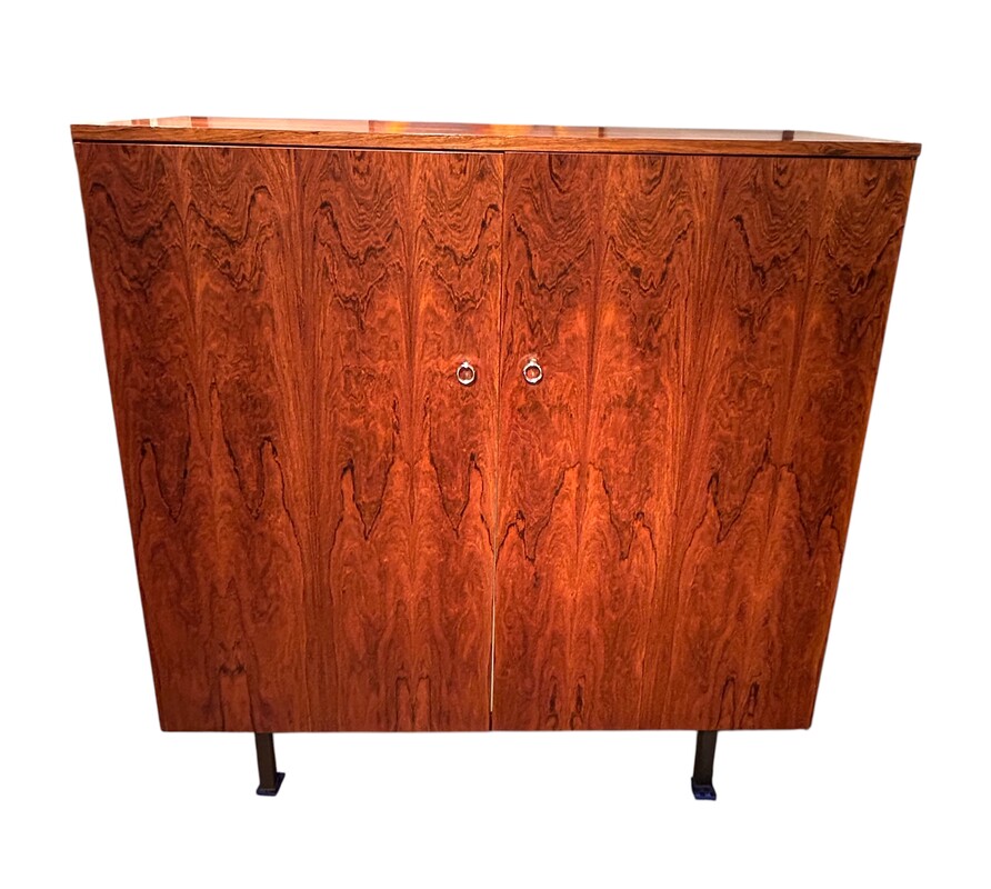 F 958 AS Scandinavian cabinet circa 1960, exotic wood and sycamore maple