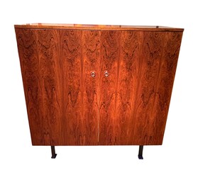 F 958 AS Scandinavian cabinet circa 1960, exotic wood and sycamore maple