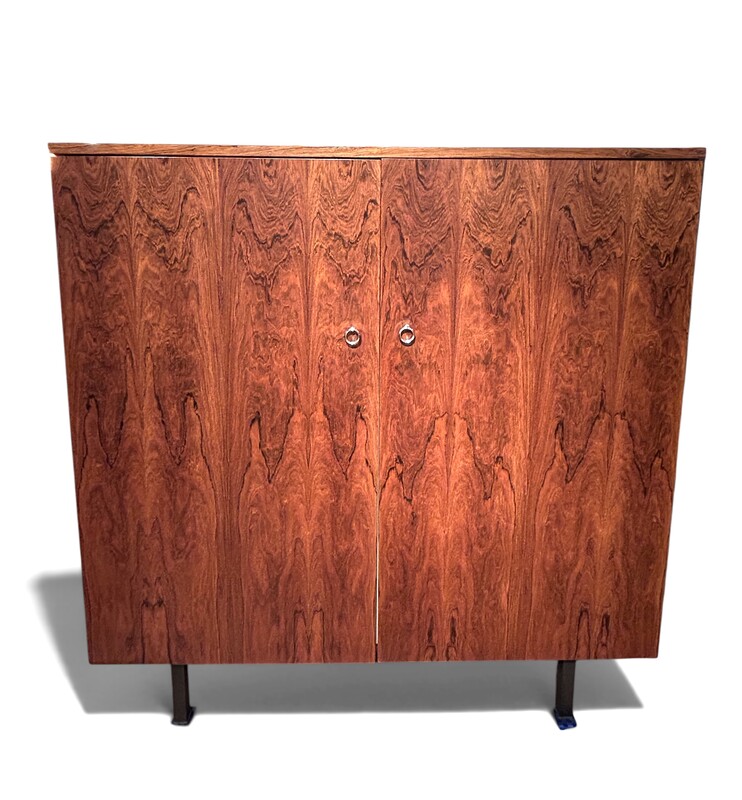 F 958 AS Scandinavian cabinet circa 1960, exotic wood and sycamore maple