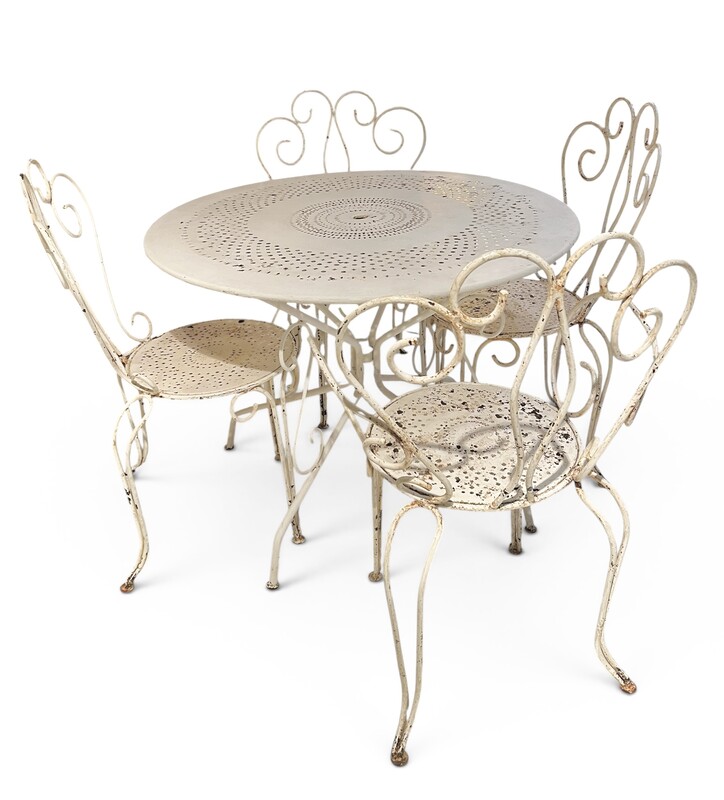 F 962 JD/RC wrought iron garden set