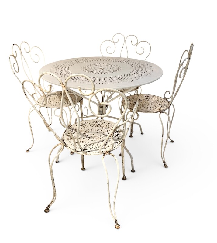F 962 JD/RC wrought iron garden set