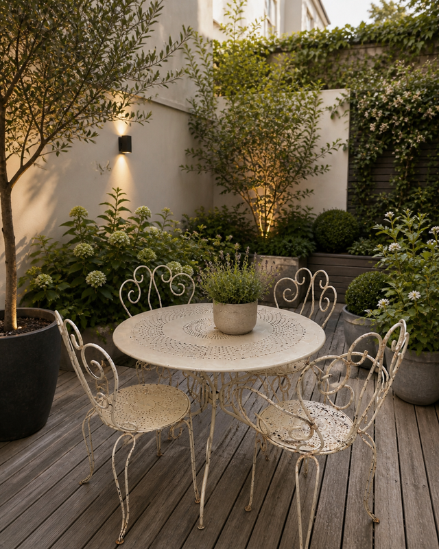 F 962 JD/RC wrought iron garden set