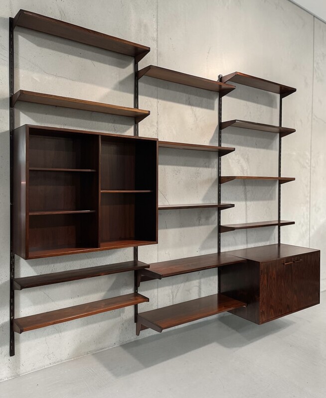 F 969 AG rosewood wall unit by Kai Kristiansen, 1960’s