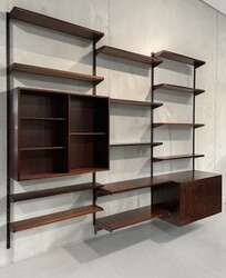 F 969 AG rosewood wall unit by Kai Kristiansen, 1960’s