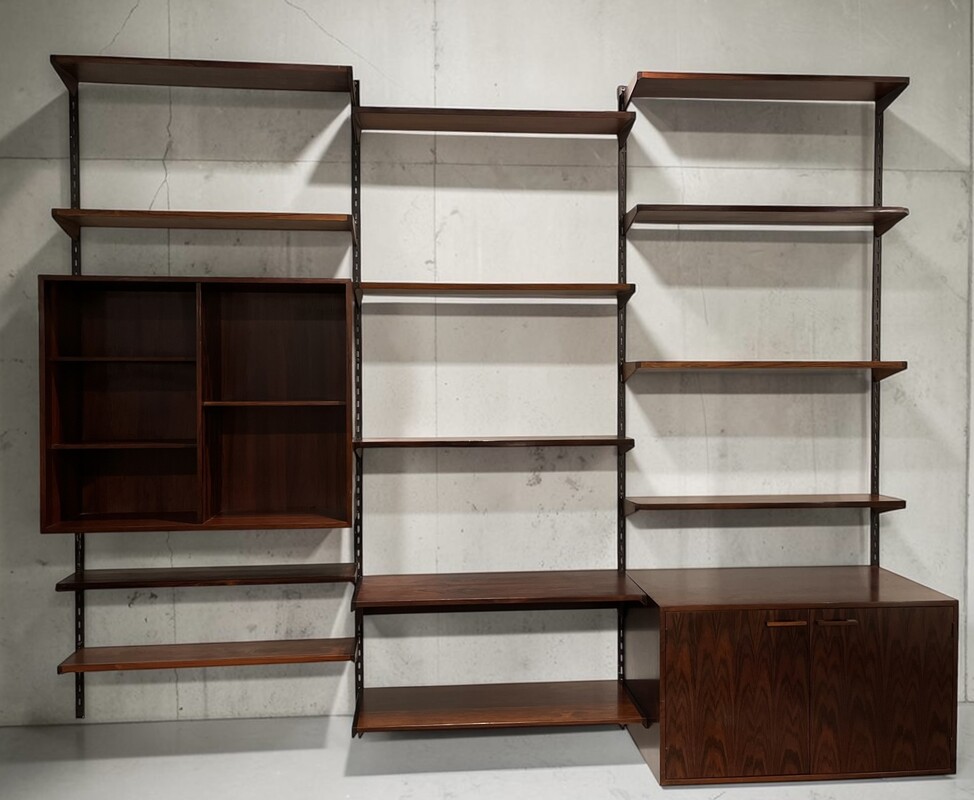 F 969 AG rosewood wall unit by Kai Kristiansen, 1960’s