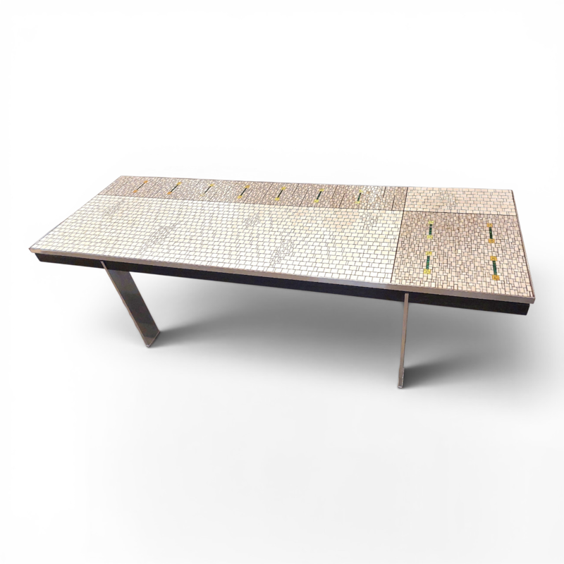 F 974 JC Mosaic coffee table by Berthold Muller 1960s 