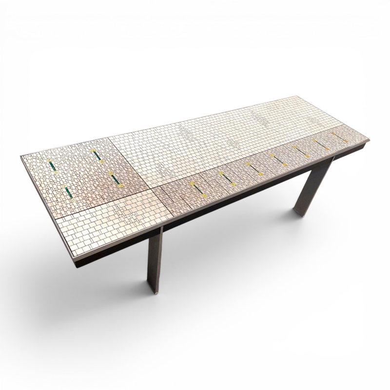 F 974 JC Mosaic coffee table by Berthold Muller 1960s 