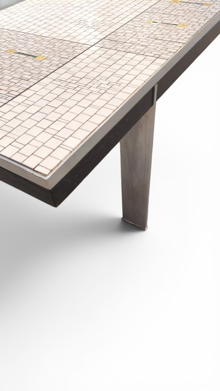 F 974 JC Mosaic coffee table by Berthold Muller 1960s 