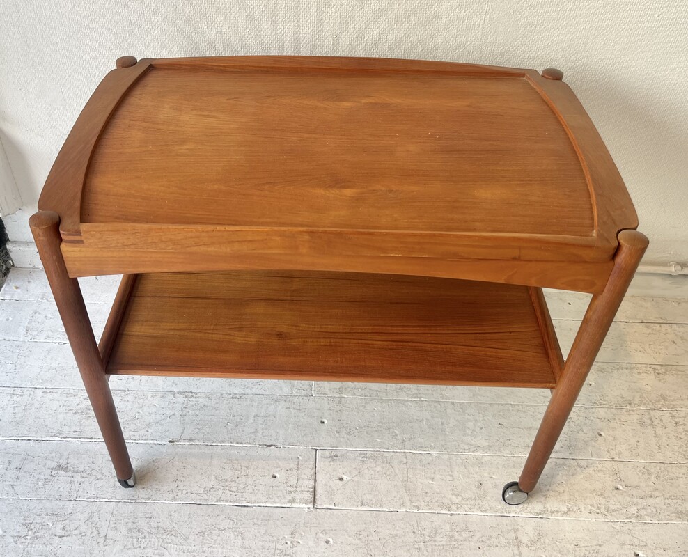 F 977 SC scandinavian trolley in teak, 1960’s