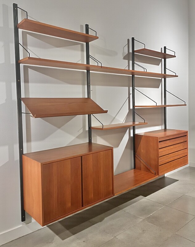 F 978 JCM teak wall unit by Poul Cadovius, 1960’s