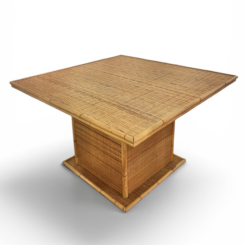 F 980 RP rattan and bamboo dining table