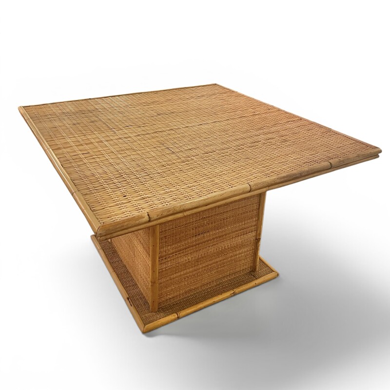 F 980 RP rattan and bamboo dining table