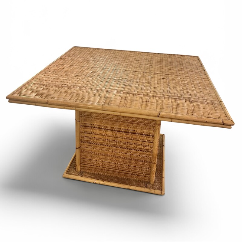 F 980 RP rattan and bamboo dining table