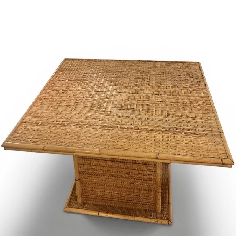 F 980 RP rattan and bamboo dining table
