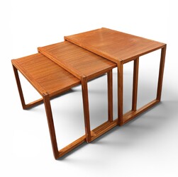 F 982 JCM teak nesting tables, 1960’s