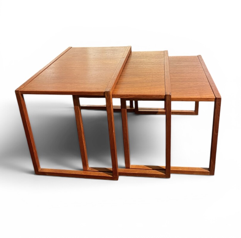 F 982 JCM teak nesting tables, 1960’s