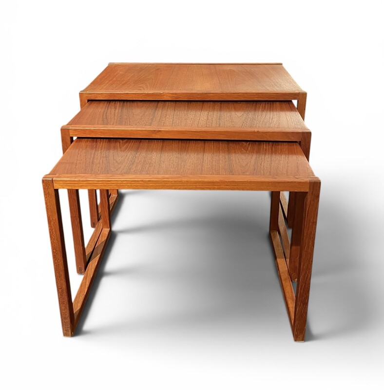 F 982 JCM teak nesting tables, 1960’s
