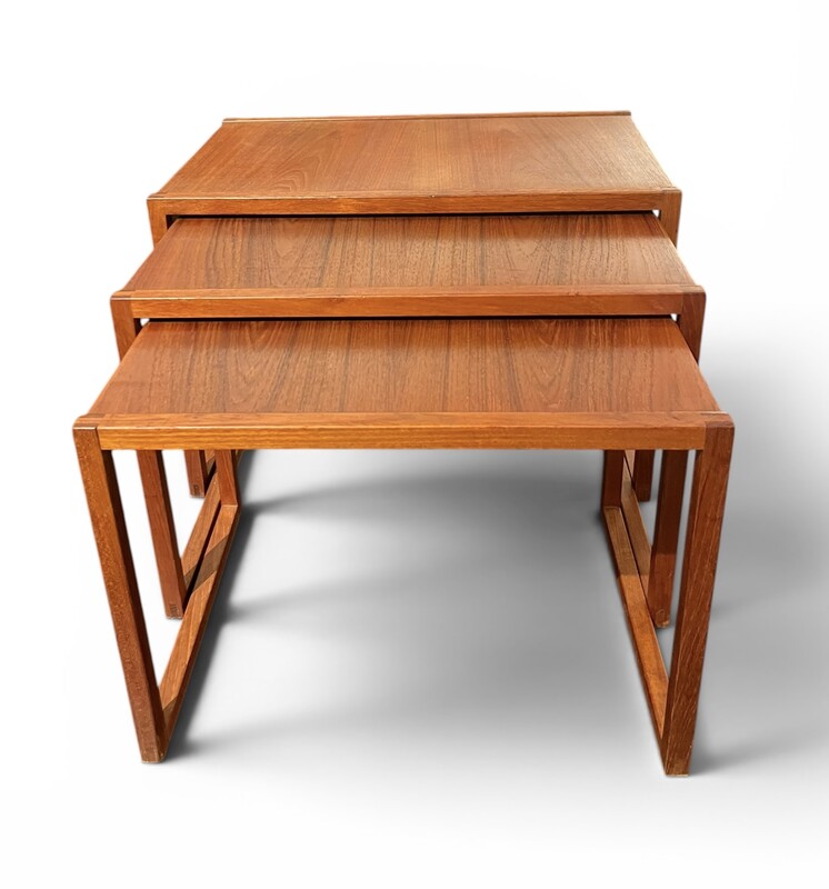 F 982 JCM teak nesting tables, 1960’s