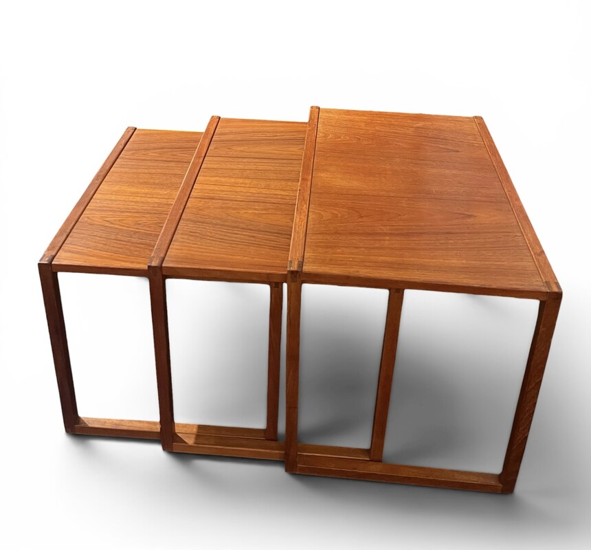 F 982 JCM teak nesting tables, 1960’s