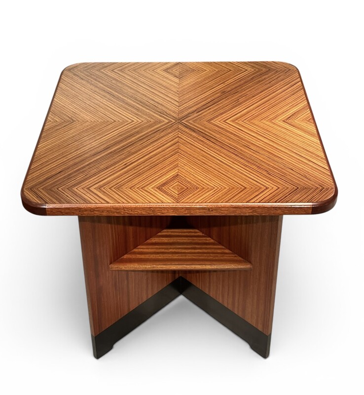 F 991 AS Zebrano art deco coffee table, 1930’s
