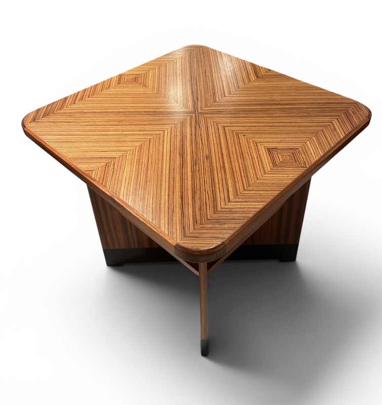 F 991 AS Zebrano art deco coffee table, 1930’s