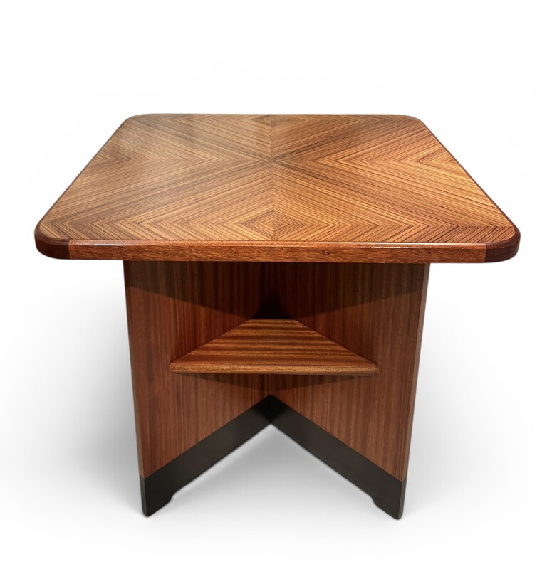 F 991 AS Zebrano art deco coffee table, 1930’s