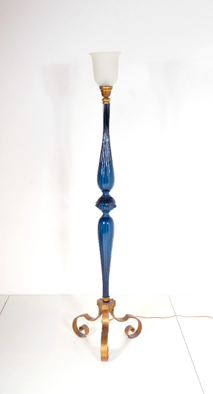 L 006 AS Floor lamp in murano glass « venice » italy 1950