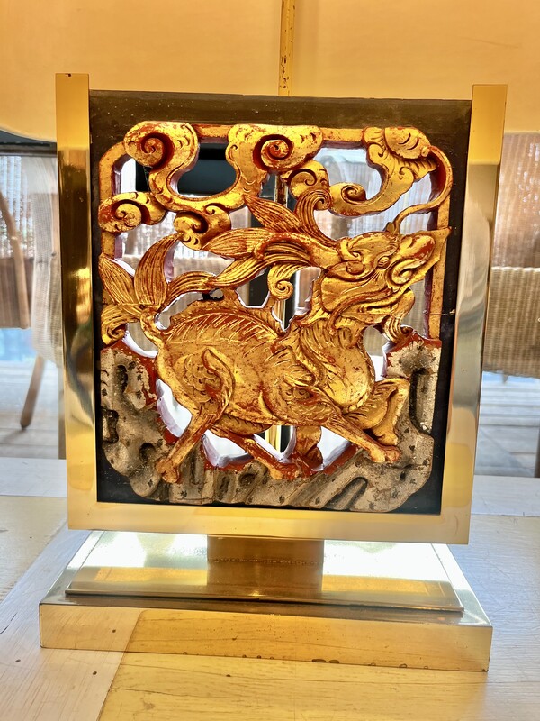 L 007 JFC pair of Hollywood Regency chinese style lamps 