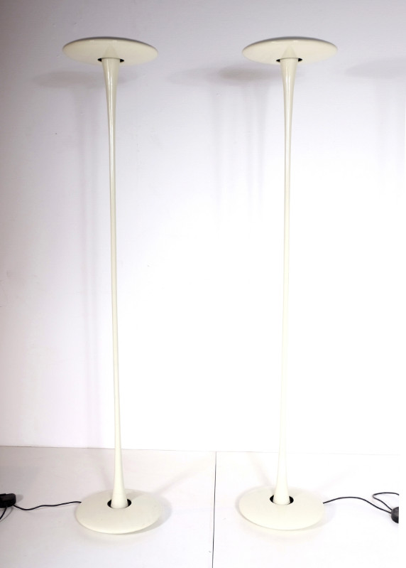 L 018 AG Pair of floor lamps by Marc Newson editon flos modele helice 1993