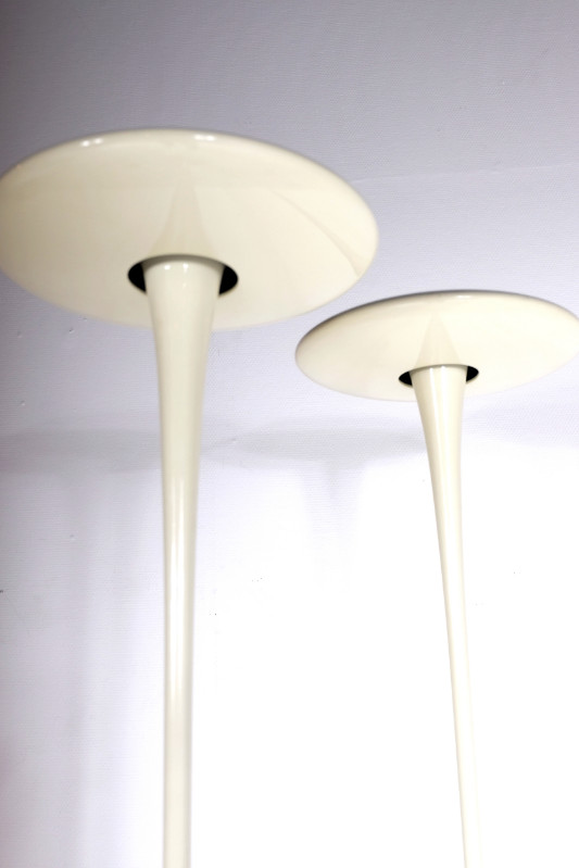 L 018 AG Pair of floor lamps by Marc Newson editon flos modele helice 1993