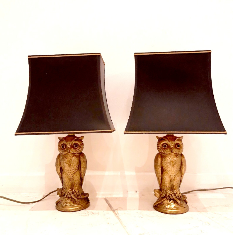 L 125 Apo Pair of Regency 1980 table lamps