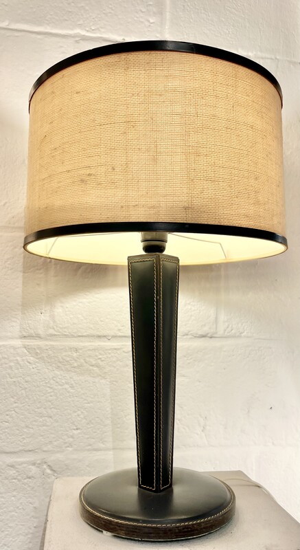 L 143 JC british green leather table tamp 