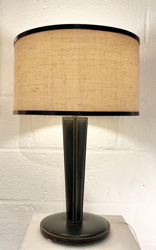 L 143 JC british green leather table tamp 