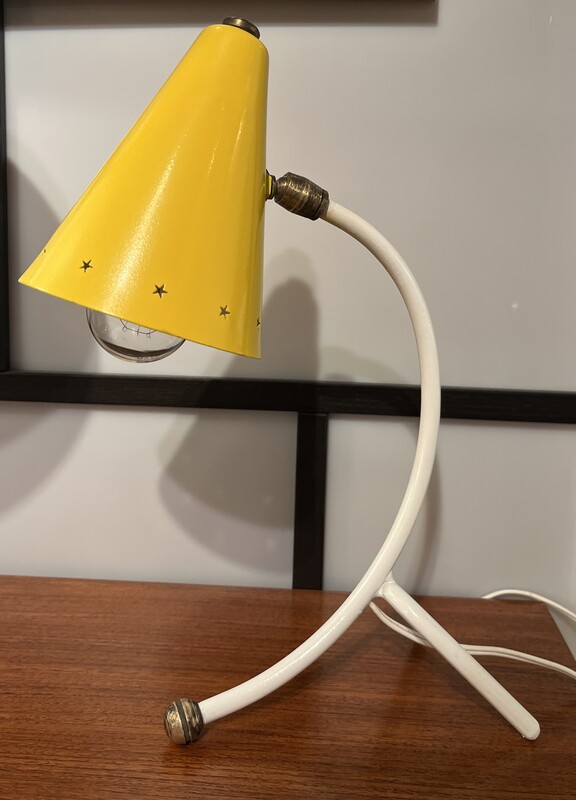L 180 AS yellow « cocotte » lamp, 1950´s