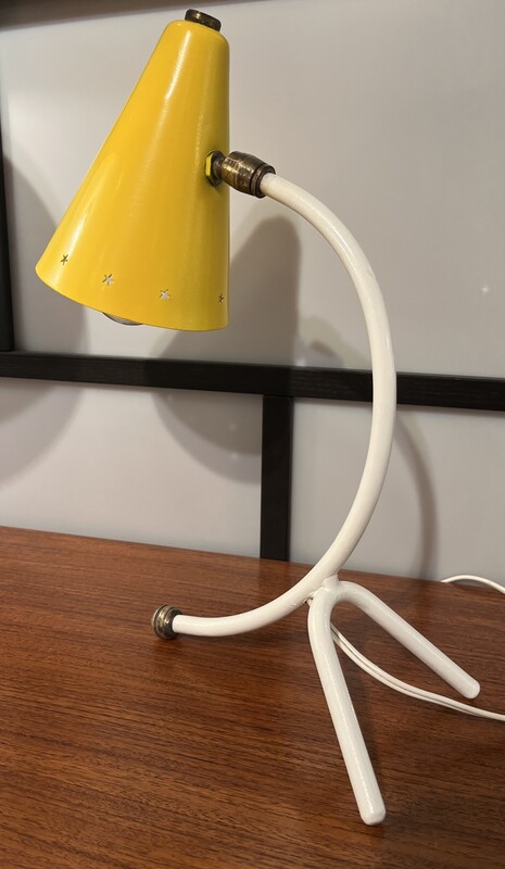 L 180 AS yellow « cocotte » lamp, 1950´s