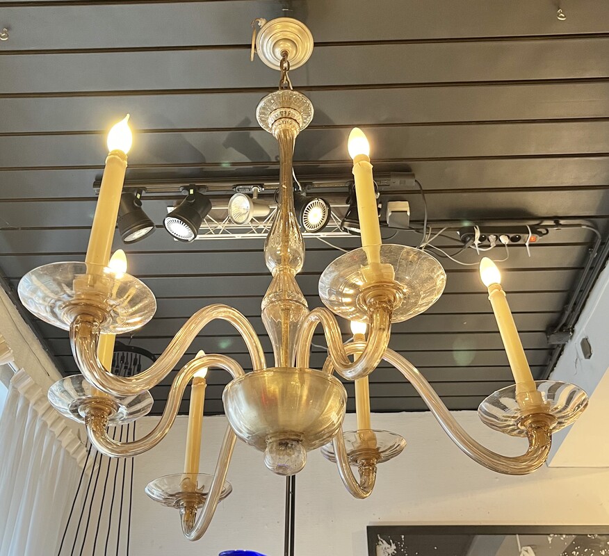 L 233 YD Murano glass chandelier by Venini