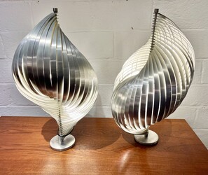 L 234 CW pair of vintage lamps by Henri Mathieu
