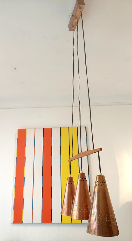 L 239 JC Rare vintage hanging lamp by Hans Ange Jakobsson for Markaryd , Sweden