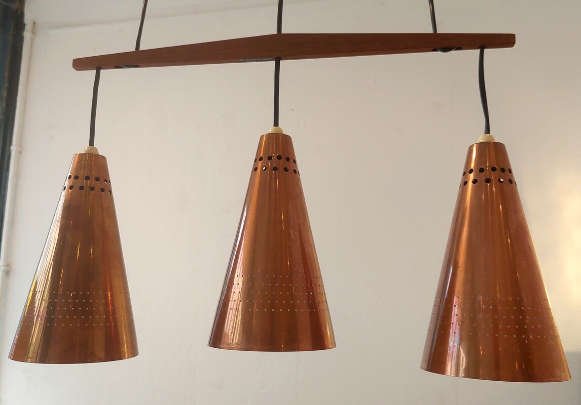 L 239 JC Rare vintage hanging lamp by Hans Ange Jakobsson for Markaryd , Sweden