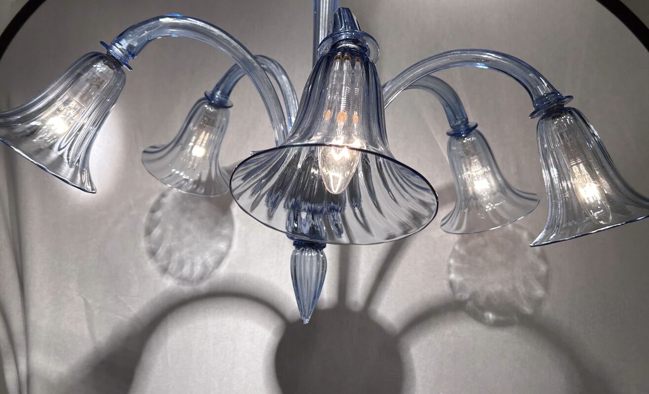 L 268 AS Venini Chandelier Murano glass 1940’s
