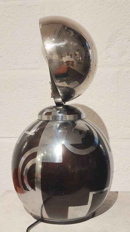 L 278 JC Copperware art deco  Table lamp signed Lucien Gerfaux, France 1930