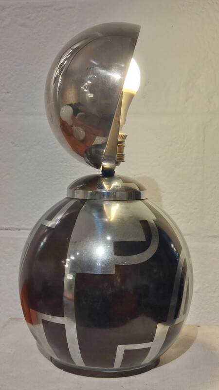 L 278 JC Copperware art deco  Table lamp signed Lucien Gerfaux, France 1930